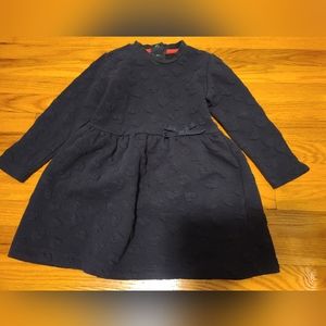 4 for $28 - Navy Blue Heart Dress with Snaps